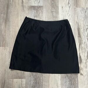 Patagonia Womens 10 Black Nylon Skorts Skirt Zip Pocket